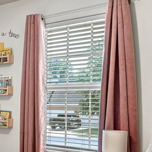 Velvet Pink Curtains